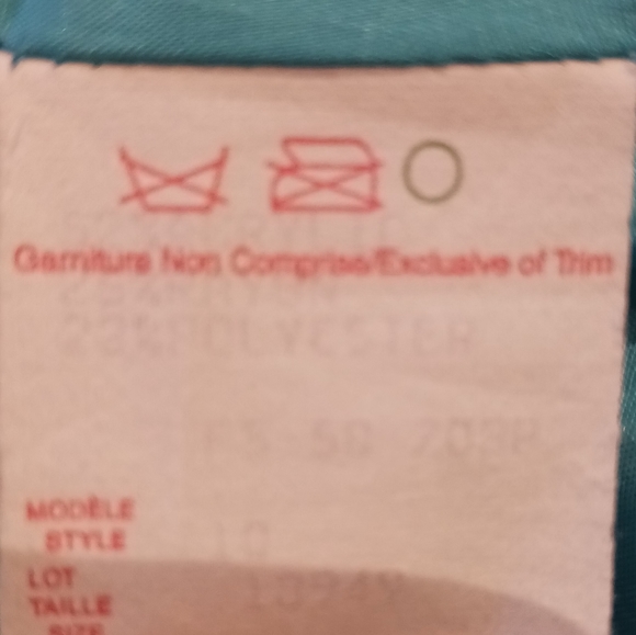 Tweed turquoise button coat - Picture 8 of 8